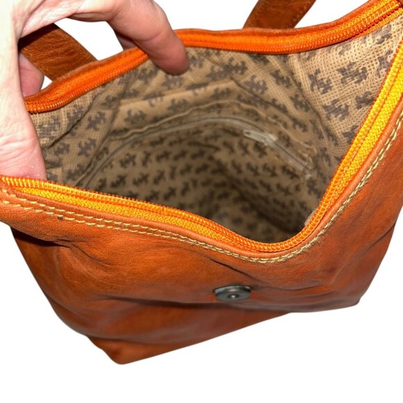 Hamsa Hand tooled dyes leather Moroccan cross body purse bag - Picture 4 of 8